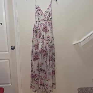 Floral long beachy dress